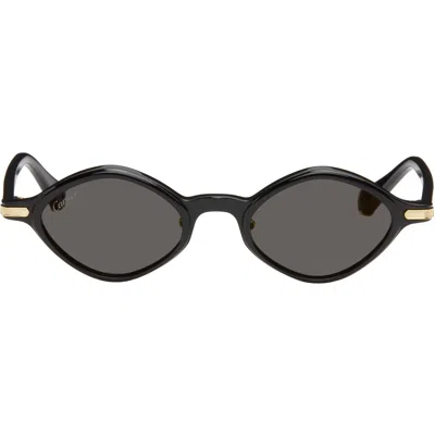 Cartier Black 'première De ' Sunglasses In Red