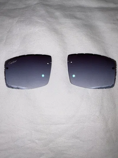Pre-owned Cartier Blue  Diamond Cut Lenses