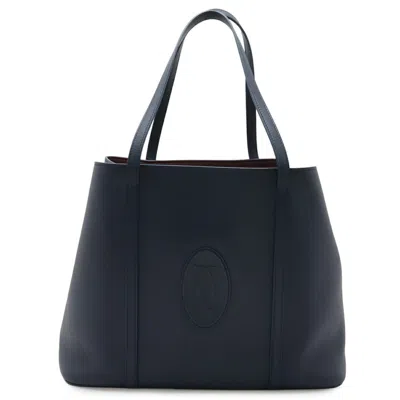 Pre-owned Cartier Blue Leather Shoulder Bag Tote Bag ()