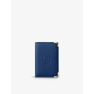 Cartier Blue Must De Leather Card Holder