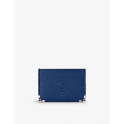 Cartier Blue Must De Leather Card Holder