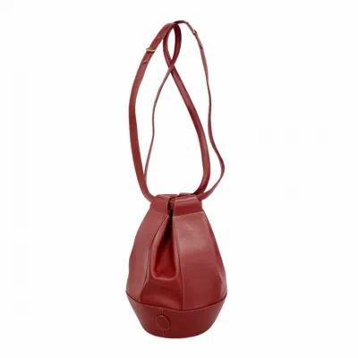 Pre-owned Cartier Bordeaux Leather Shoulder Bag () In Burgundy