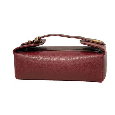 Pre-owned Cartier Bordeaux Leather Vanity Bag ()