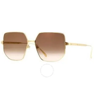 Cartier Brown Gradient Flash Geometric Ladies Sunglasses Ct0327s 002 58