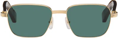 Cartier Brown 'première De ' Sunglasses In Green