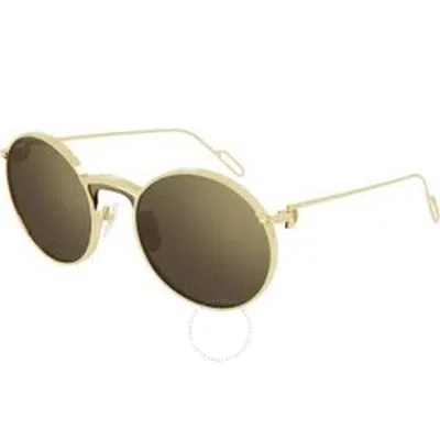 Cartier Brown Round Ladies Sunglasses Ct0274s 002 99