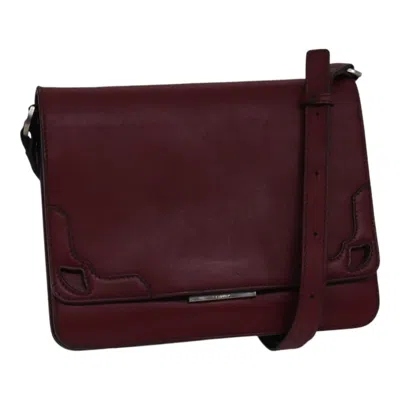 Pre-owned Cartier Burgundy Leather Shoulder Bag ()