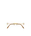 Cartier Rectangular Frame Glasses In Nude