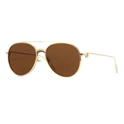 Cartier C De  Brown Pilot Unisex Sunglasses Ct0273s 002 99