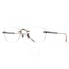 Cartier C De  Demo Rectangular Men's Titanium Eyeglasses Ct0228o 001 54