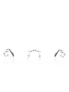 Cartier C De  Glasses In Silver