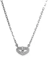 Cartier C De  Heart 18k 0.50 Ct. Tw. Diamond Necklace (authentic Pre-loved) In Metallic