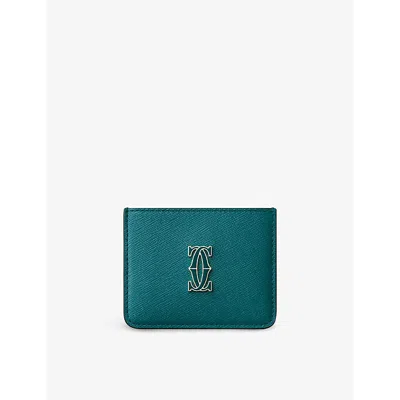 Cartier Blue C De Leather Card Holder