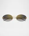 Cartier Eres Blue Dialogue Polyamide Bikini Bottom In Gold