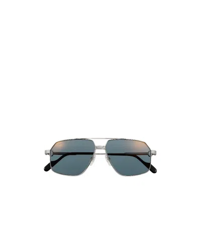 Cartier C De  Sunglasses In Blue