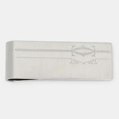 Pre-owned Cartier C De Decor Silver Stainless Steel Money Clip