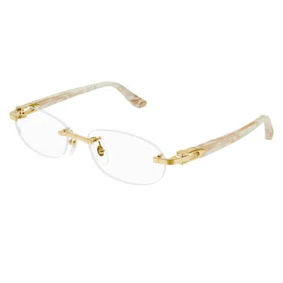 Cartier C Decor Demo Oval Ladies Eyeglasses Ct0455oj 003 52