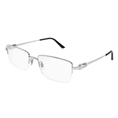 Cartier C Decor Demo Pilot Men's Eyeglasses Ct0319o 002 55