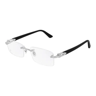 Cartier C Decor Demo Rectangular Men's Eyeglasses Ct0287o 002 54