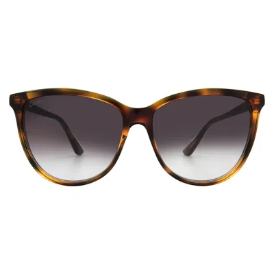Cartier C Decor Grey Cat Eye Ladies Sunglasses Ct0186s 002 56