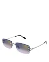 Cartier Ct0271s 006 Sunglasses In Silver