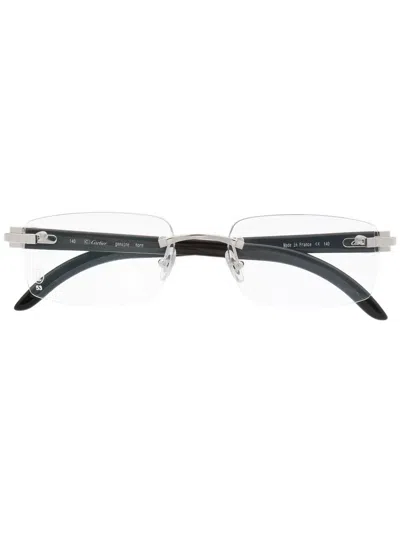Cartier C Décor Rimless Glasses In Black