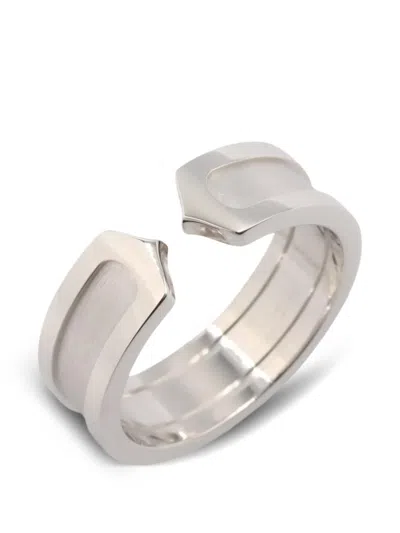 Pre-owned Cartier C2 Ring In Silver