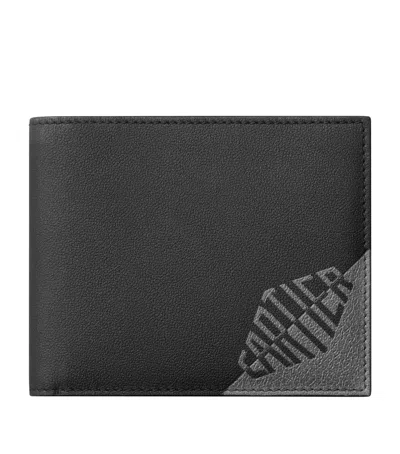 Cartier Calfskin Losange Shadow Card Holder In Black