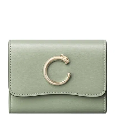 Cartier Calfskin Trouserhère De  Mini Wallet In Green