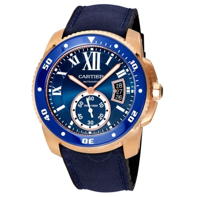 Cartier Calibre De  Diver Automatic Men's Watch Wgca0009 In Blue