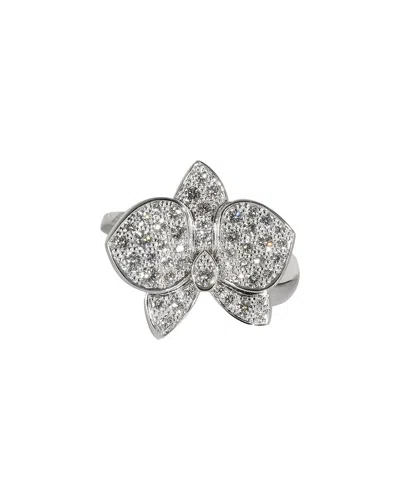 Cartier Caresse D'orchidees 18k Ring (authentic Pre-loved) In Metallic