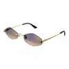 Cartier Ct0433s005 Gold Gold Violet In Multi