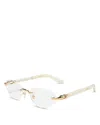 Cartier Cat Eye Eyeglasses, 55mm In Gold