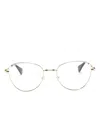 Cartier Cat-eye Frame Glasses In Gold