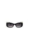 Cartier Women's Grey Acetate Sunglasses In Black