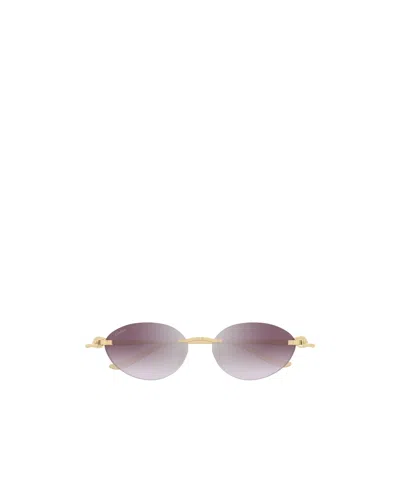 Cartier Cat-eye Frame Sunglasses In Gray
