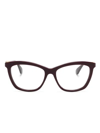 Cartier Cat-eye Glasses In Red