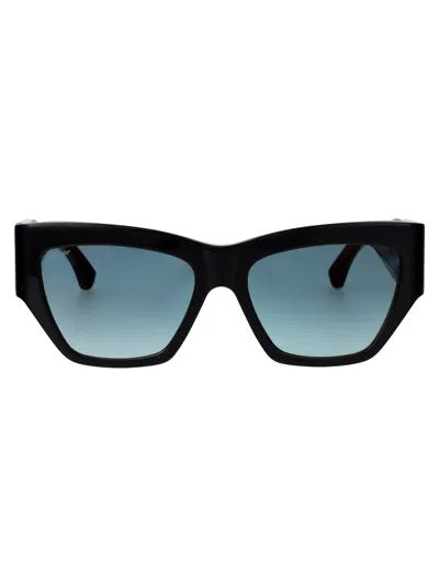 Cartier Ct0435s Sunglasses In 003 Black Black Green