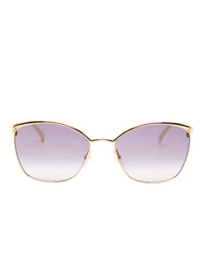 Cartier Cat-eye Sunglasses In Gold