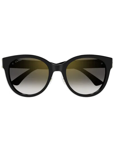 Cartier Sonnenbrille Mit Cat-eye-gestell In Black