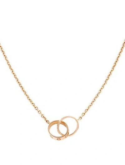 Pre-owned Cartier Chain Love Pendant Necklace, 17.5" In Multi