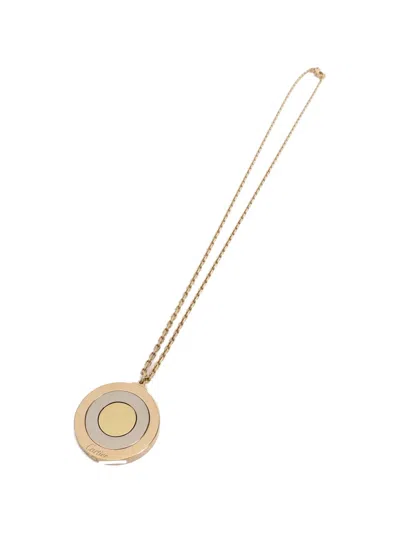 Pre-owned Cartier Circular Spinning Necklace In Gold
