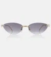 Cartier Clash Sunglasses In Gold