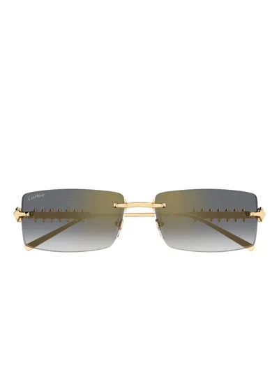 Cartier Clash De  Sunglasses In Green