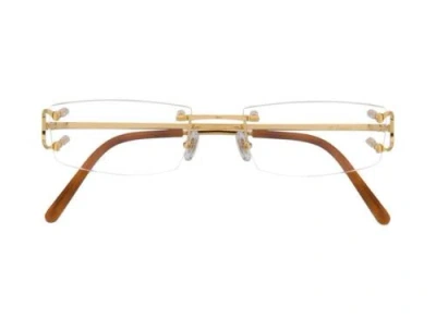 Pre-owned Cartier Classic C Frames In Clear
