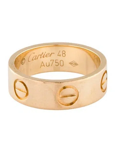 Pre-owned Cartier Classic Love Ring In Multi