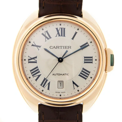 Cartier Cle De  Automatic Silver Dial Unisex Watch Wgcl0019 In Brown