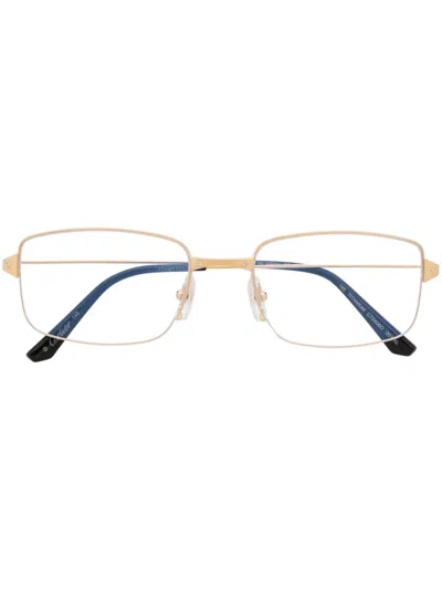 Cartier Clear-lenses Rectangle-framed Glasses In Gold
