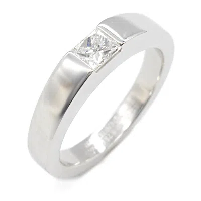 Pre-owned Cartier Clear White Gold White Gold (18k) Band Ring ()