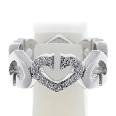 Pre-owned Cartier Clear White Gold White Gold (18k) Band Ring () In Multi